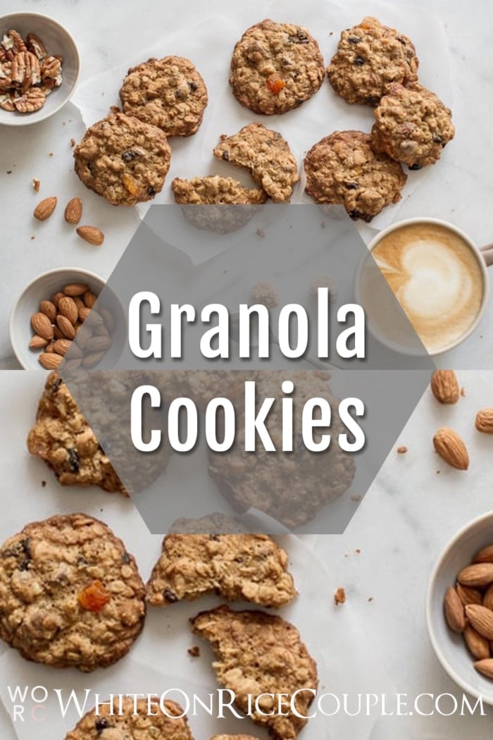 Granola Cookies with Chocolate Chips collage