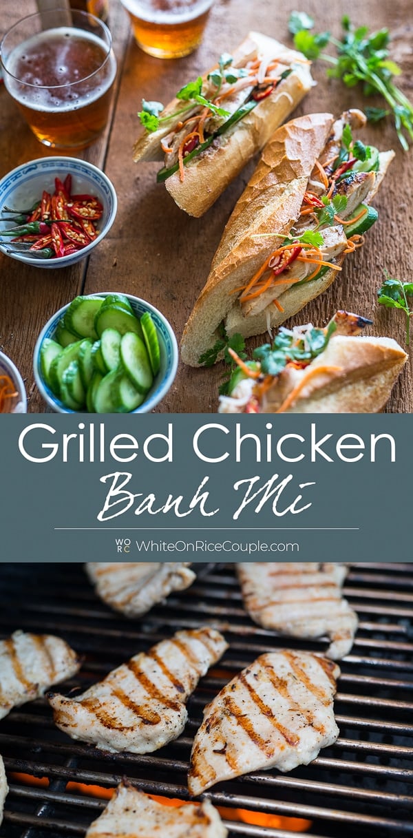 Grilled Chicken Vietnamese Banh Mi step by step photos