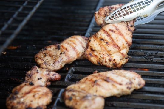 Grilling chicken