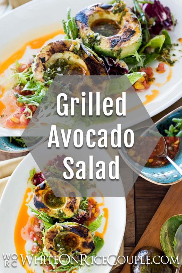 Grilled Avocado Salad collage