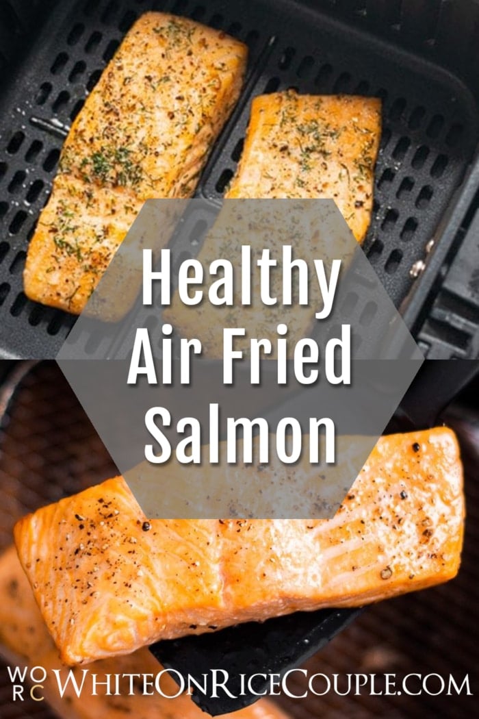 Healthy Air Fryer Salmon Recipe collage
