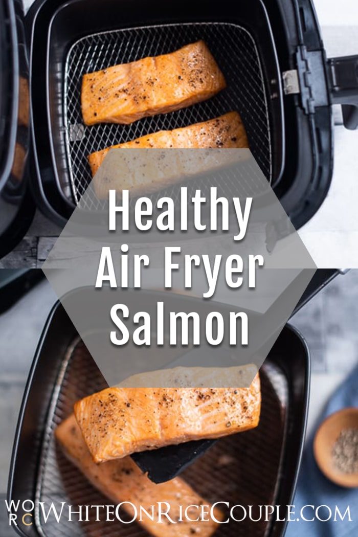 Healthy Air Fryer Salmon Recipe collage