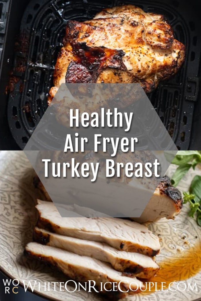 Oil Less Deep Fried Turkey in Air Fryer collage