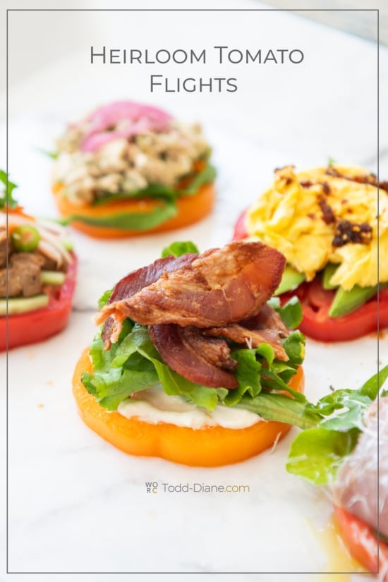 bacon lettuce tomato heirloom tomato flight