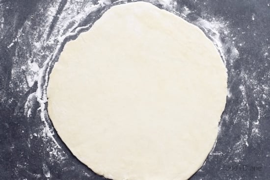 Rolled out dough