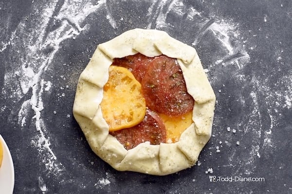 Seasoned un-baked galette