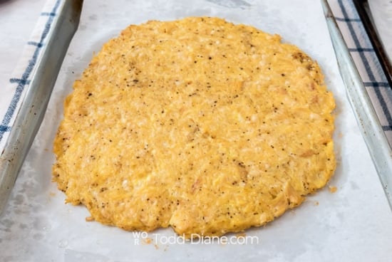 Par baked chicken crust