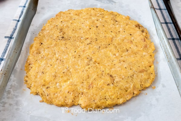 Par baked chicken crust