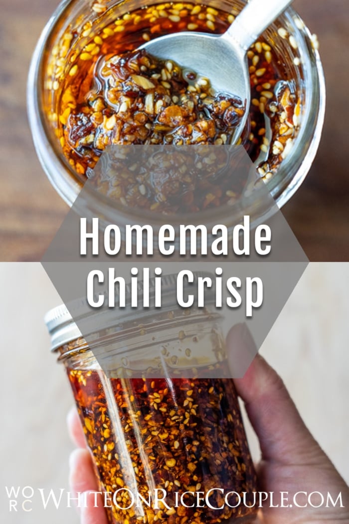 Homemade Chili Crunch recipe collage