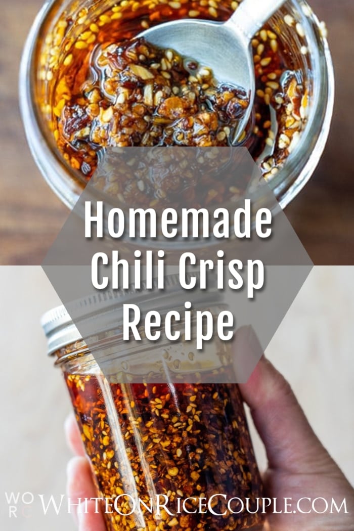 Homemade Chili Crunch recipe collage