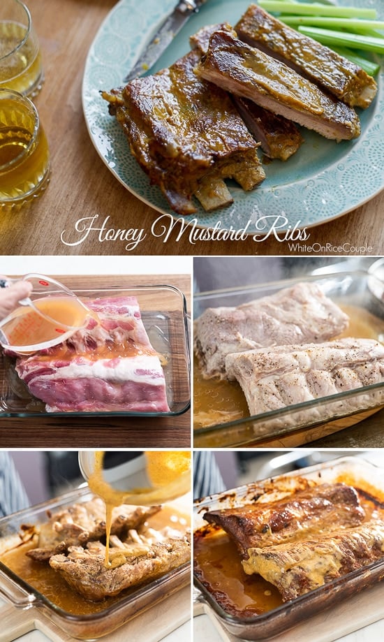 Tender Honey Mustard Ribs step by step photos
