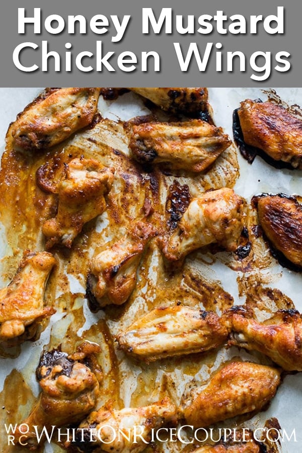 Popular Honey Mustard Chicken Wings . Sauce is so good, you'll lick your fingers. | @whiteonrice