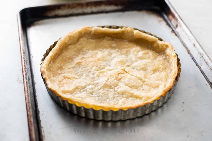 How to blind bake crust for pies or quiches step by step photo