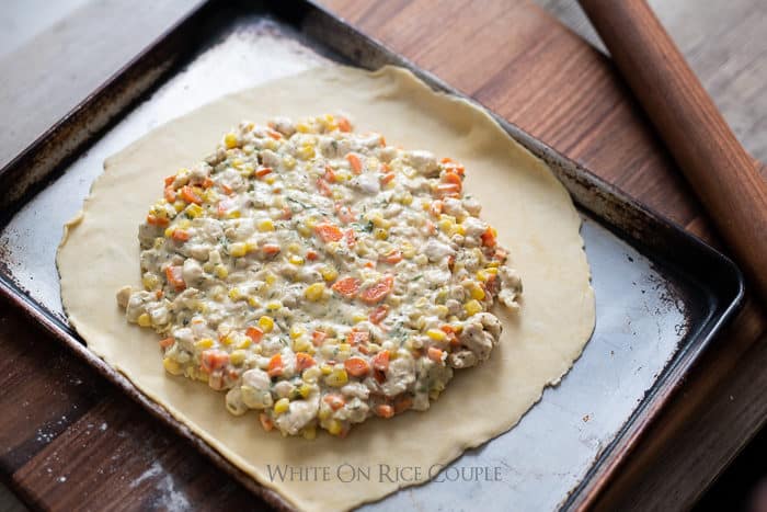 How to Make Chicken Pot Pie Galette Recipe | @whiteonrice