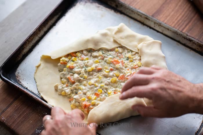 How to Make Chicken Pot Pie Galette Recipe | @whiteonrice