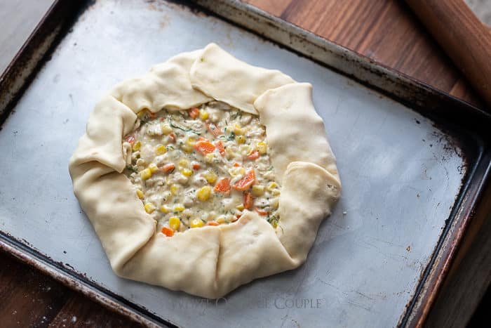 How to Make Chicken Pot Pie Galette Recipe | @whiteonrice