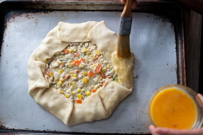 How to Make Chicken Pot Pie Galette Recipe | @whiteonrice
