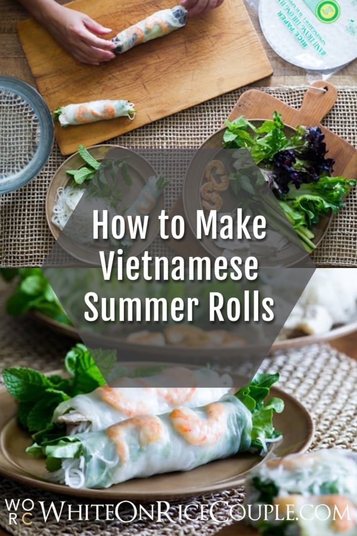 Vietnamese Pork and Shrimp Spring Rolls collage