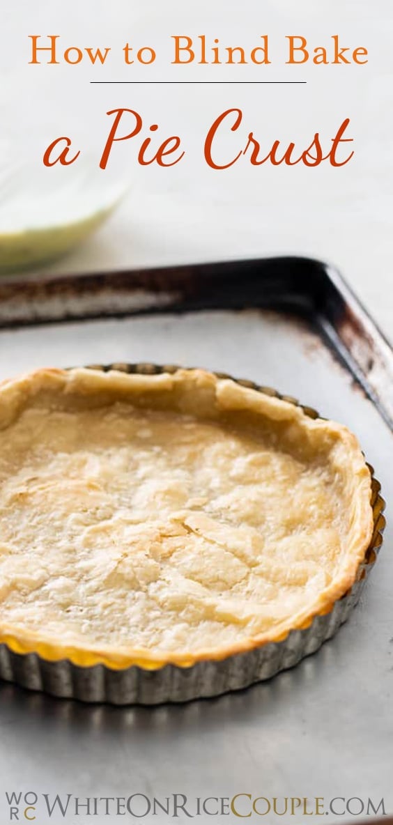How to blind bake crust for pies or quiches @whiteonrice
