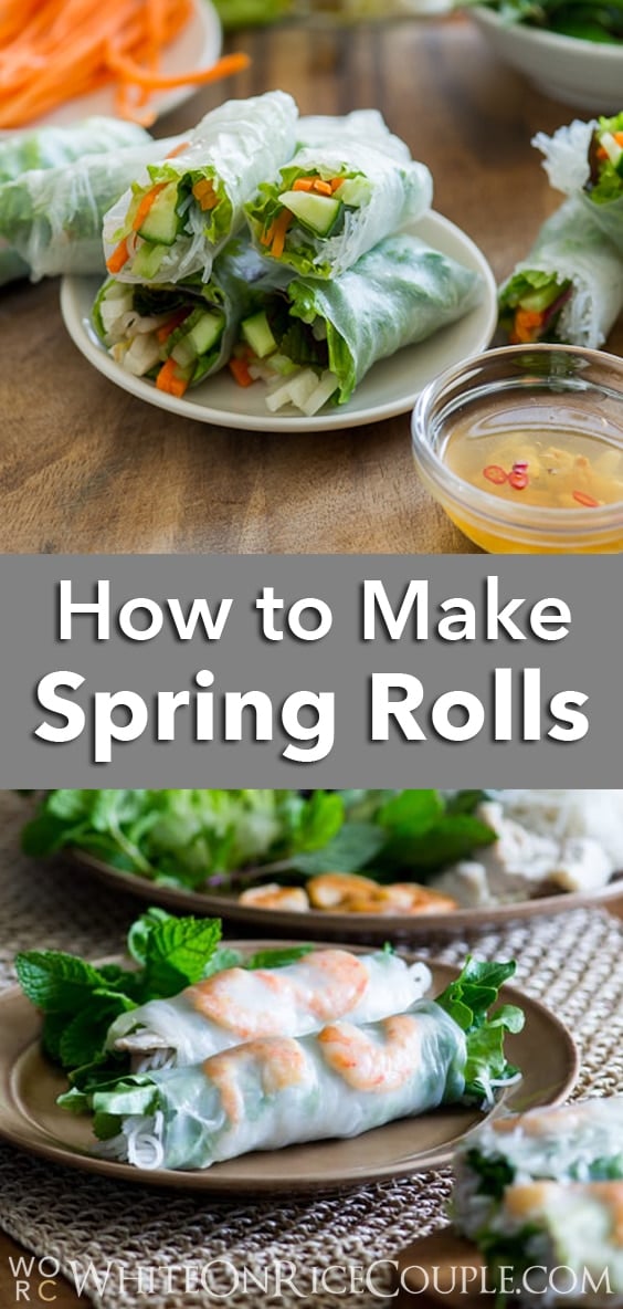 How to make rice paper rolls