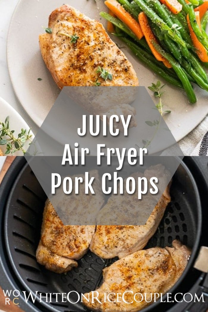 Air Fryer Pork Chops Recipe in Air Fryer collage