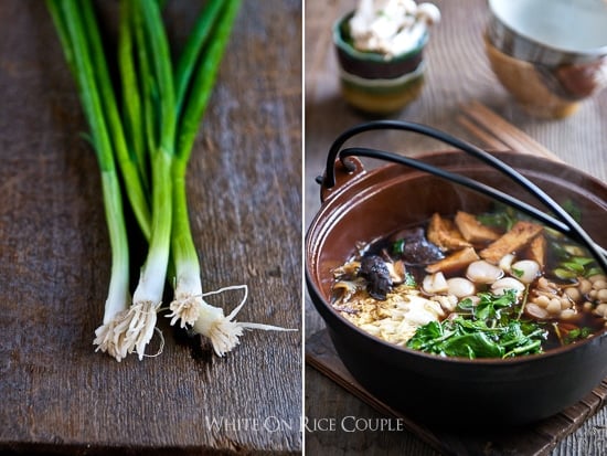 Japanese Hot Pot Recipe or Beef Sukyaki Recipe @whiteonrice