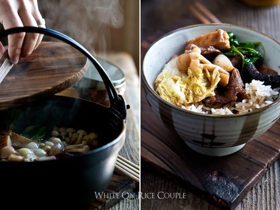 Japanese Hot Pot Recipe or Beef Sukyaki Recipe @whiteonrice