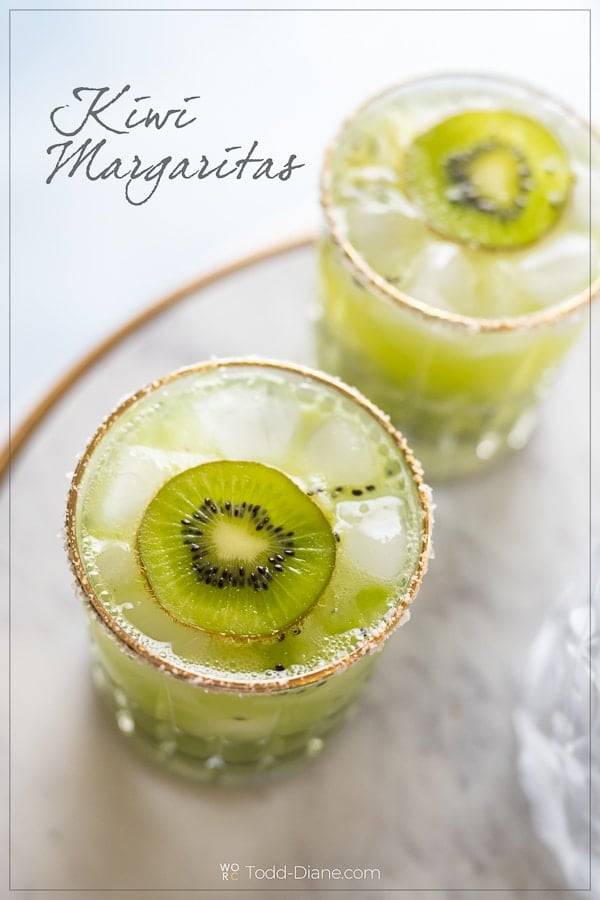 Kiwi Margarita Recipe and Easy Kiwi Cocktail in glass