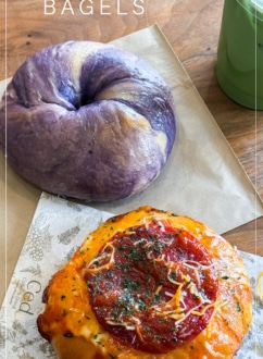 korean style bagels at cafe