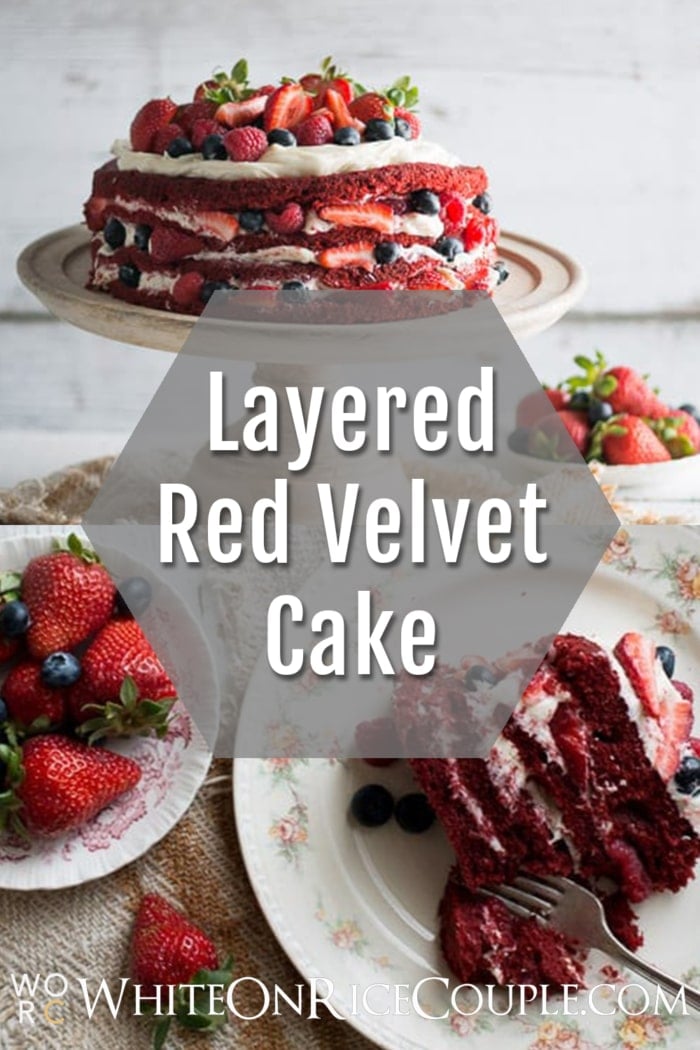 Easy and Moist Red Velvet Cake Recipe collage