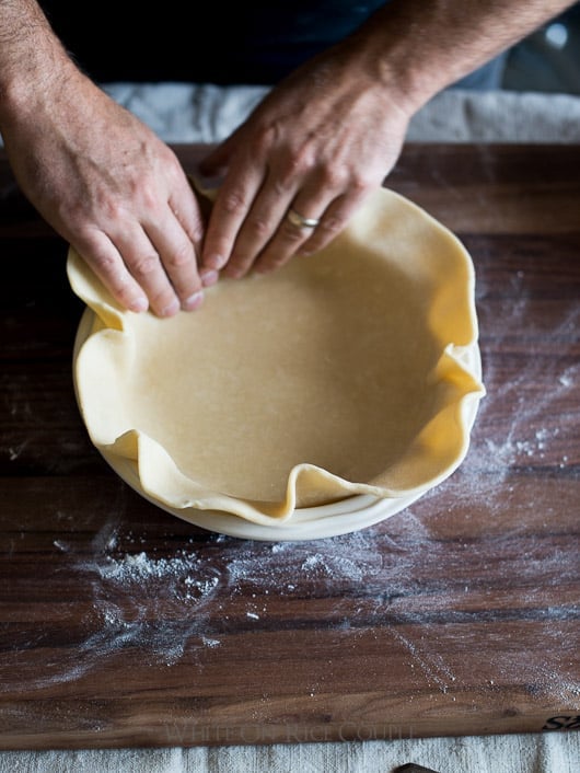 Tutorial on How to make leaf pie crust designs. Leaf Pie Dough | @whiteonrice