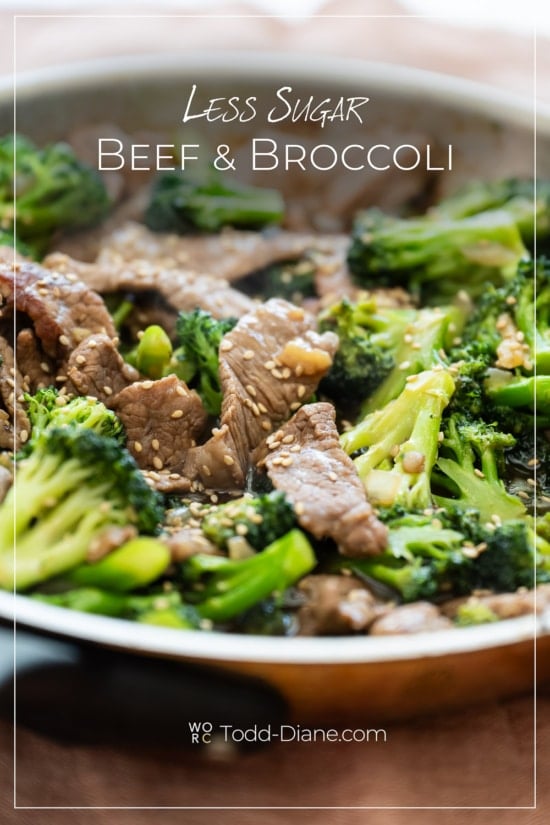 skillet of beef and broccoli