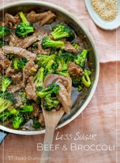 skillet of beef and broccoli