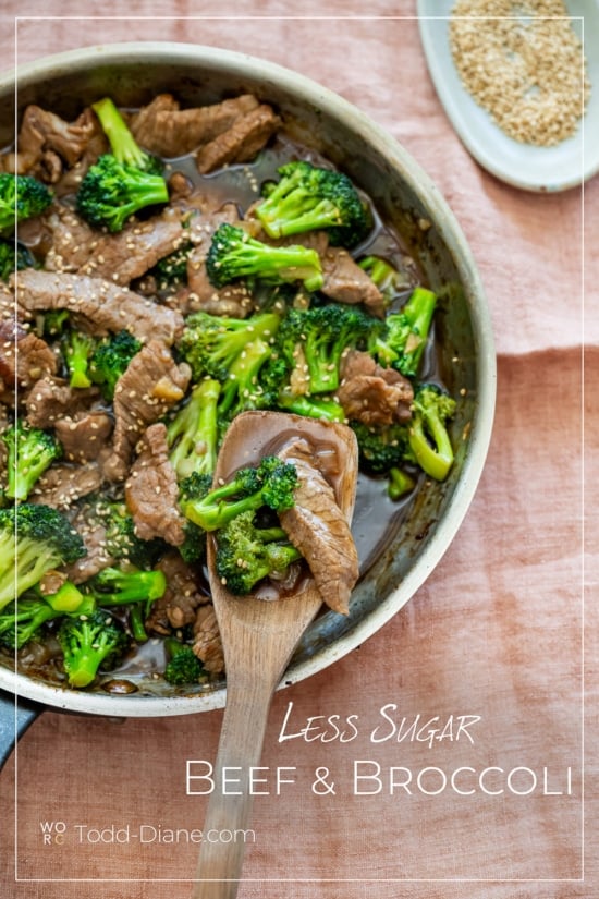 skillet of beef and broccoli