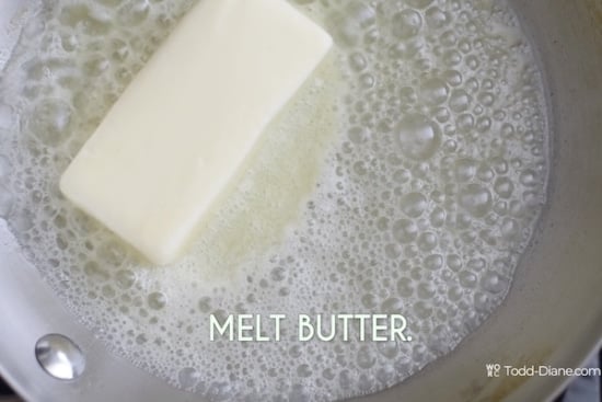 Melting butter