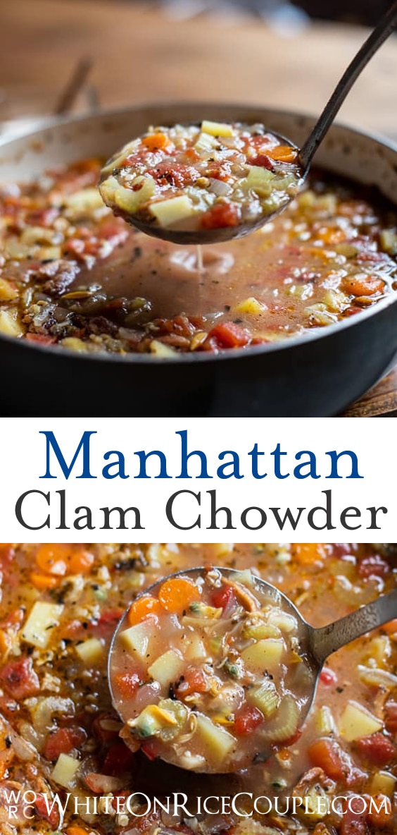 Best Manhattan Clam Chowder Recipe | WhiteOnRiceCouple.com