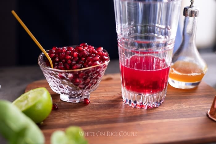 Pomegrante Margarita Recipe for Best Holiday Cocktail Recipes @whiteonrice