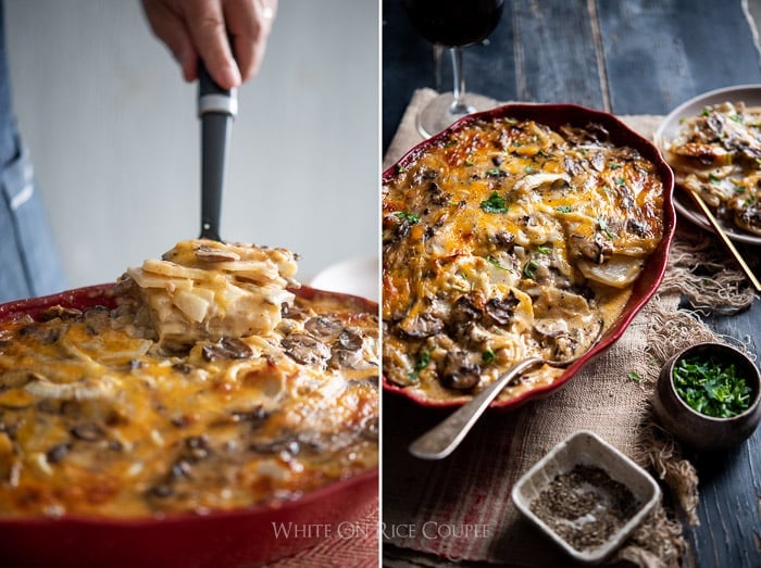 Mushroom Gravy Scalloped Potatoes step by step photo