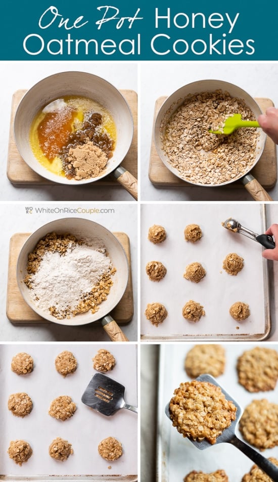 Honey Oatmeal Cookies Recipe Easy One Pot White On Rice Couple