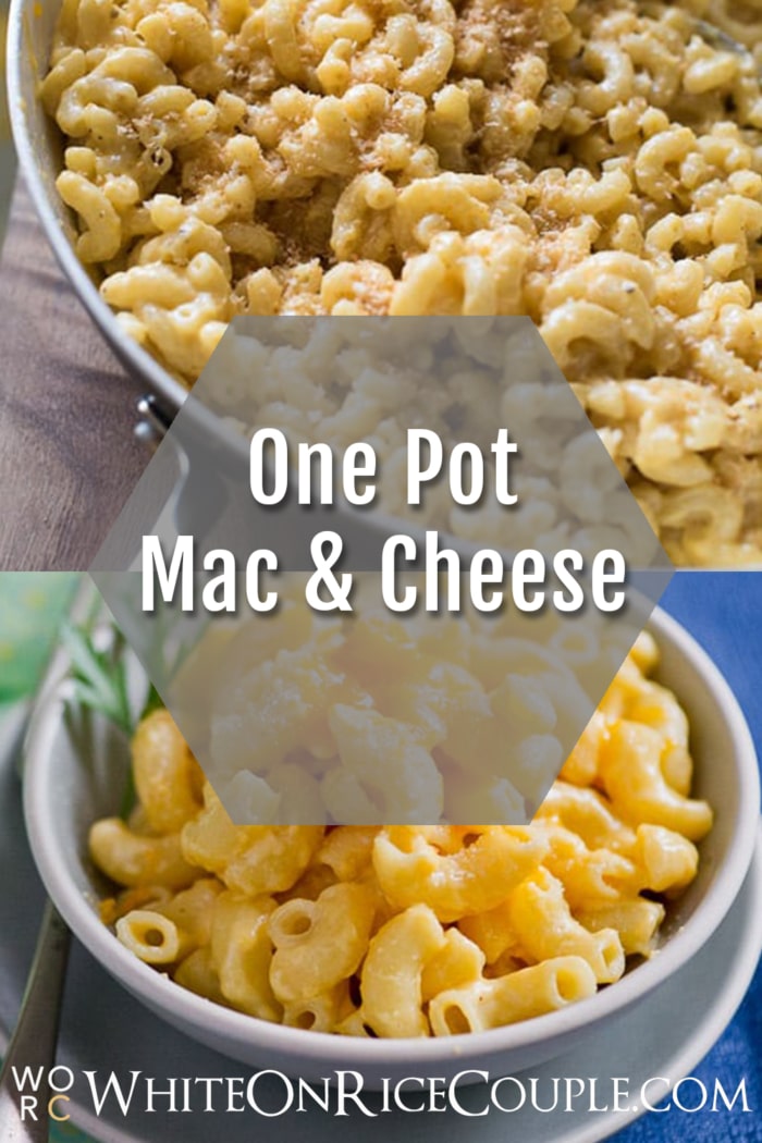 Easy Stove Top, One Pot Creamy Mac and Cheese Recipe collage
