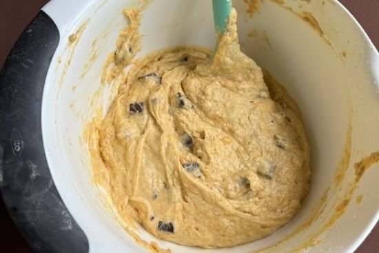 Batter mixed together