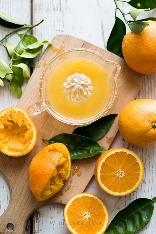 Best Orange Chicken Recipe from Fresh Orange Juice | @whiteonrice