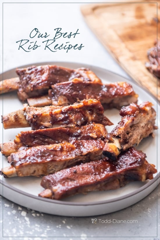 Ribs on a plate