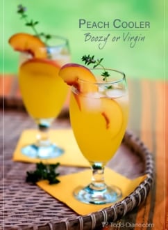 boozy peach coolers