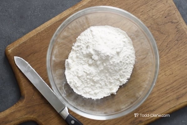 Flour in a bowl