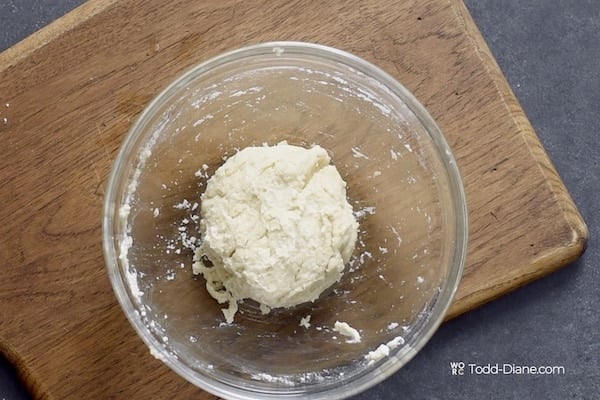 Rough ball of pie dough
