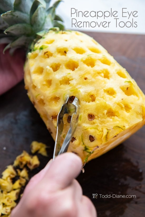 how to remove pineapple eyes 