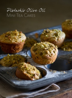 Pistachio Olive Oil Mini Tea Cakes Recipe | WhiteOnRiceCouple.com