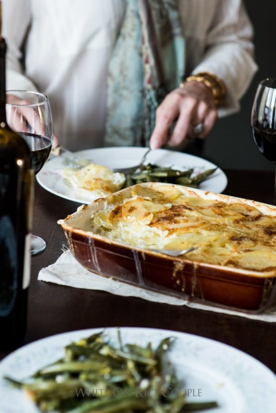 Potatoes au Gratin Recipe Best Scalloped Potatoes in a baking dish