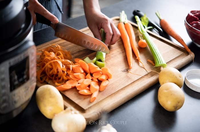 Slow Cooker Beef Stew Recipe in Instant Pot Pressure Cooker @whiteonrice